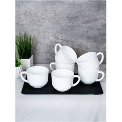 Кружка 6 штук 210 мл Чашка чайная / DCB210 (white) /уп 8/