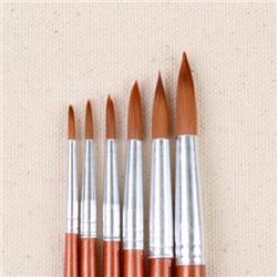 Кисти для акварели 6 штук набор / 21467-4 /уп 48/480/
