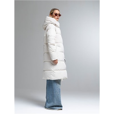 Пуховик женский светло-бежевый