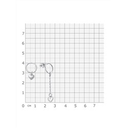 Серьги родированные серебро 925*