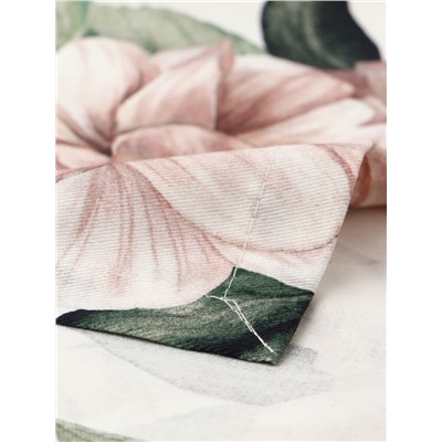 Набор салфеток с декоративными кольцами «Этель. Пионы» 40×40 см - 4 шт., 100% хлопок, саржа