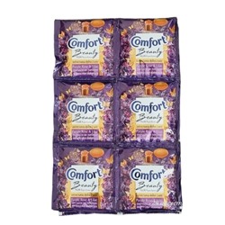 (Упаковка 24 шт) Кондиционер для стирки белья Comfort Beauty perfume softener Purple Rose and Lilic 17 мл x 24 шт