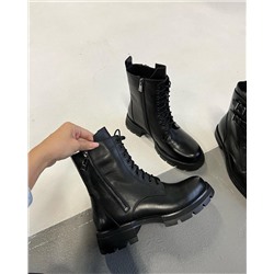 037 Ботинки с замками экокожа (Зима) AL3722
