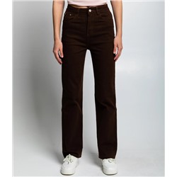 Джинсы #КТ8928, шоколадный
