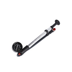 Велонасос для MTB вилок COMIRON PLUG, алюминиевый цилиндр, пластиковая ручка, Presta-Schrader, 20,7 бар (300 Psi). /уп 30