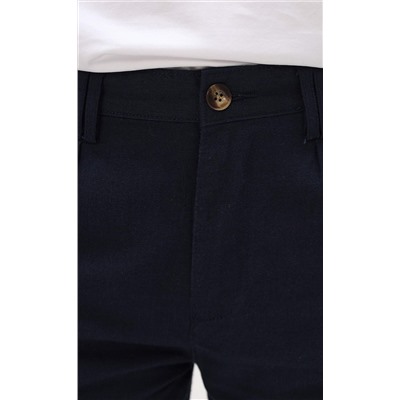 Брюки льняные мужские P111-0853 тёмно-синие