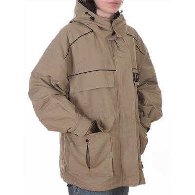 3101 DK. BEIGE Куртка демисезонная женская (100 гр. холлофайбер)