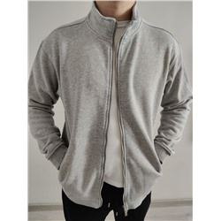 Толстовка 2х нитка воротник стойка U65 светло-серый