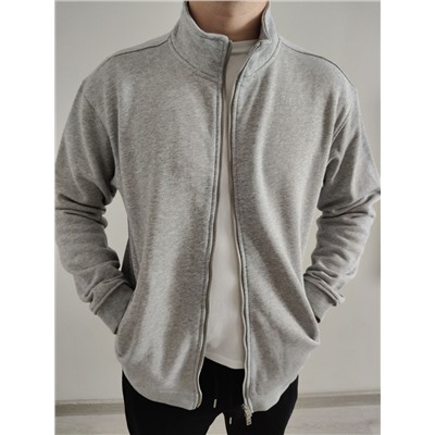 Толстовка 2х нитка воротник стойка U65 светло-серый