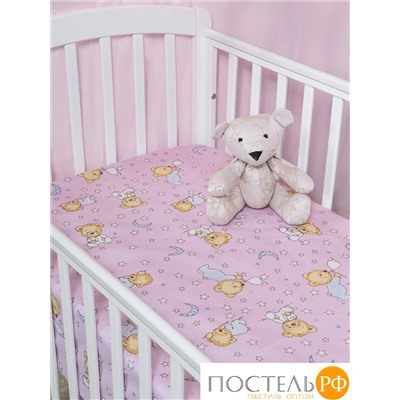 DAILY by T МИШКИ роз КПБ 112х147-1/110х150-1/40х60-1, 3 пр., хл.