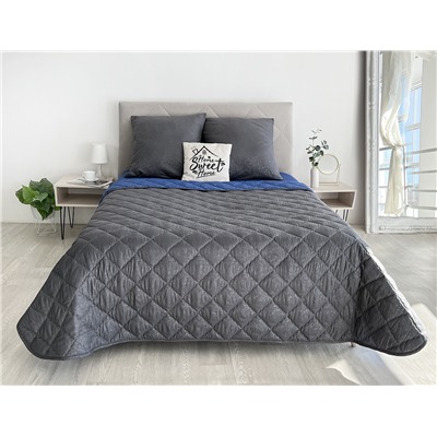 Комплект без белья Набор с одеялом КМ-002 графит-синий