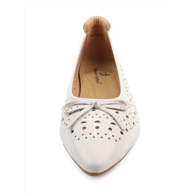 06-7388-66R GRAY/BEIGE Туфли летние женские "Лодочки" (натуральная кожа)