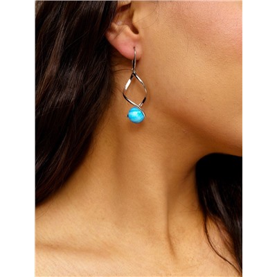 Серьги длинные с натуральным камнем, 035,арт. 218.007