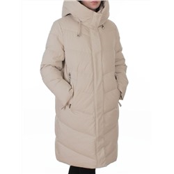 6605B LT. BEIGE Пальто зимнее женское (200 гр. холлофайбер)