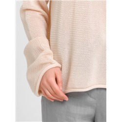 Джемпер вязаный цвета экрю