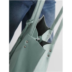 Женская кожаная сумка Richet 2055LN 897 Бирюзовый