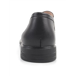 03-DEB16-1 BLACK Лоферы женские (натуральная кожа)