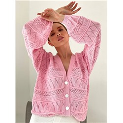 Кардиган KROSHE, Розовый
