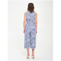 Комбинезон синий с поясом