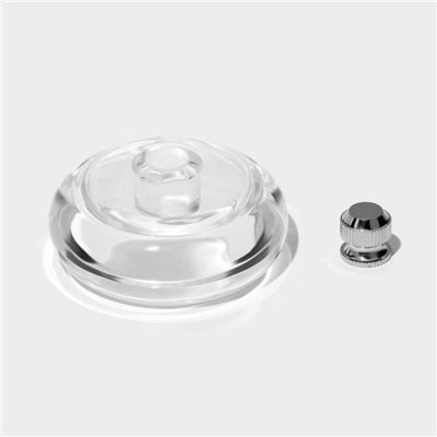 Мельница для специй Magistro Glace, 13.9 см, 30 мл, керамический механизм, акрил, прозрачная