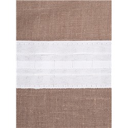 Шторы для кухни Этель Woody 135×180 см-2 шт., подхваты 2 шт., лен 100%,190 г/м²