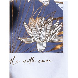 Свободная футболка с принтом из премиального хлопка с эластаном