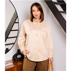 Рубашка #КТ1320, светло-бежевый