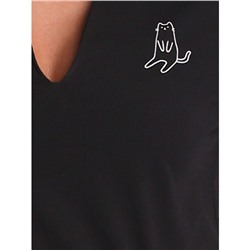 Платье женское котик КП1480П1 чёрный