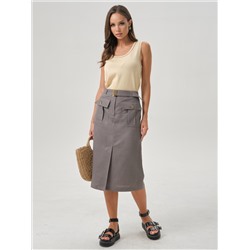 Топ вязаный без рукавов