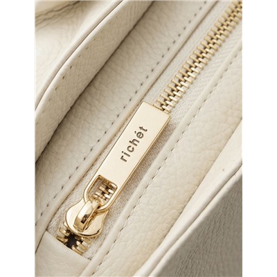 Женская кожаная сумка Richet 3288LG 891 Бежевый