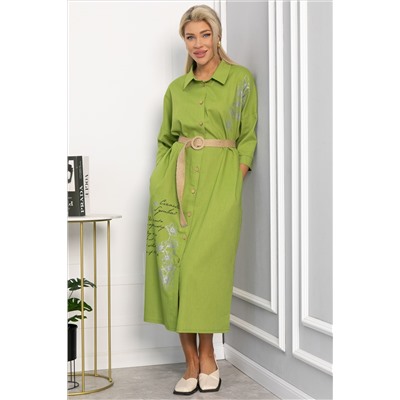 Платье Мирослава (лайм) П15470-7М