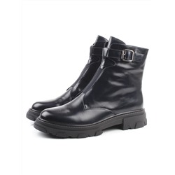 01-E2014B-497F DT. BLUE Ботинки демисезонные женские (натуральная кожа)