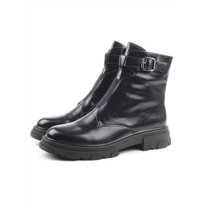 01-E2014B-497F DT. BLUE Ботинки демисезонные женские (натуральная кожа)