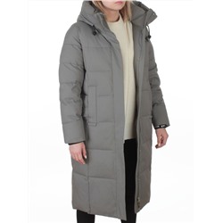 8321 GRAY/GREEN Пальто зимнее женское (200 гр. холлофайбер)