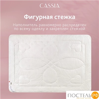 CASSIA  Одеяло ЖЕМЧУЖИНА ТИБЕТА лайт 172х205,1пр.,хл./шерсть/микровол., 200г/м2
