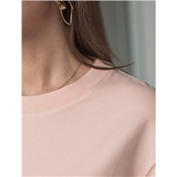 Свободная футболка из премиального хлопка с эластаном