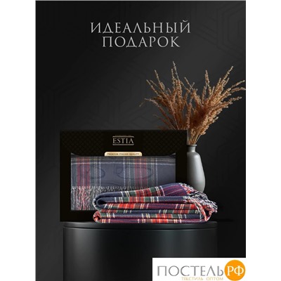ESTIA ВИЛЬЯМ Плед син/красн/зел 150х200/10х2 см, 1 пр