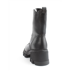 04-M2-5122 BLACK Ботинки зимние женские (натуральная кожа, натуральный мех)