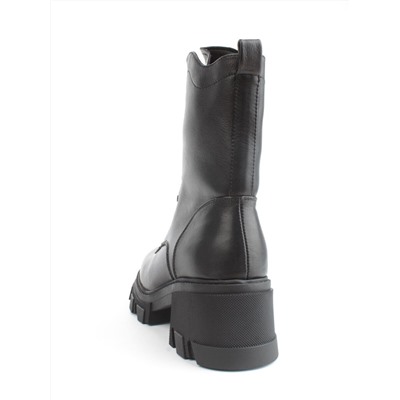 04-M2-5122 BLACK Ботинки зимние женские (натуральная кожа, натуральный мех)