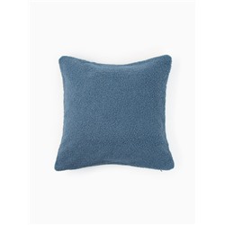 Наволочка декоративная «Этель» Boucle, 43×43 см, синяя