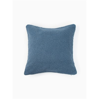 Наволочка декоративная «Этель» Boucle, 43×43 см, синяя