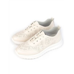 05-DXT48-2 BEIGE Кроссовки женские (натуральная кожа)