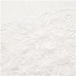 Футболка комбинированная с вышивкой, Буду тебе сниться (айвори)