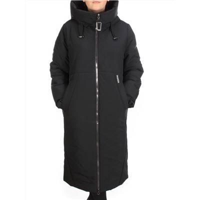 9069 BLACK Пальто зимнее женское CORUSKY  (верблюжья шерсть)