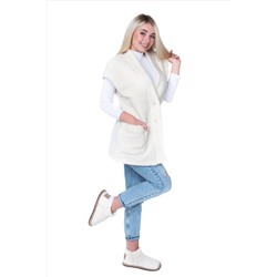 Женский жилет WOOL, цвет ВАНИЛЬ, цвет БЕЛЫЙ