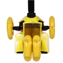 Самокат трехколесный от 3-х лет Yeenot Kids GT4108, до 50кг, вес 2.3кг, свет. колёса PU 116мм ABEC7, жёлтый, БК/уп10/ АКЦИЯ!