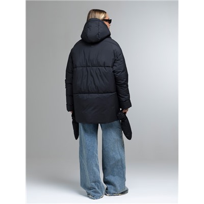 Пуховик женский черный