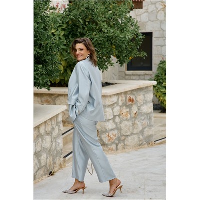 Брюки, жакет Vittoria Queen 27553 серо-голубой