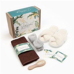 Набор подарочный «Этель» Present for you, полотенце, тапочка, расчёска