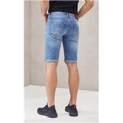 Шорты джинс F111-0960 middle blue